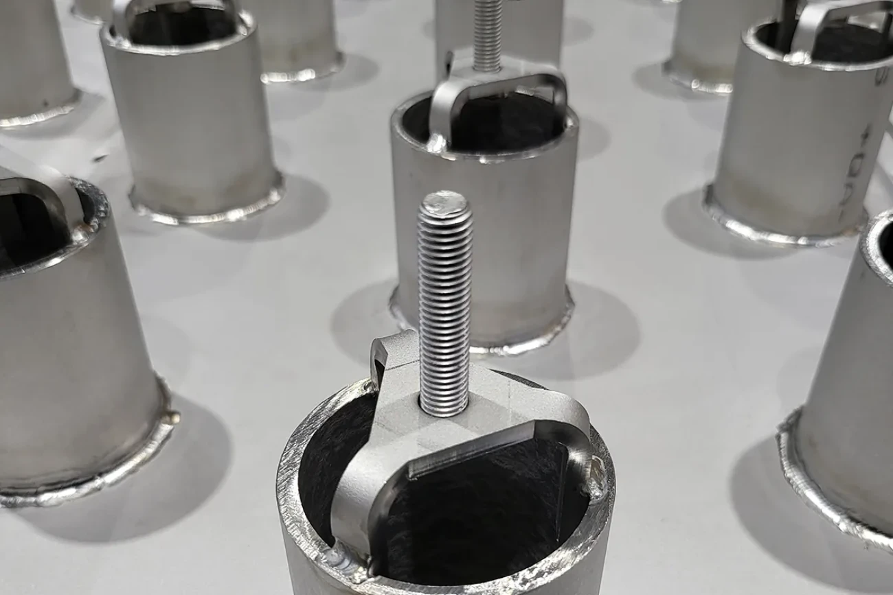 Teilansicht von Kolonneneinbauten