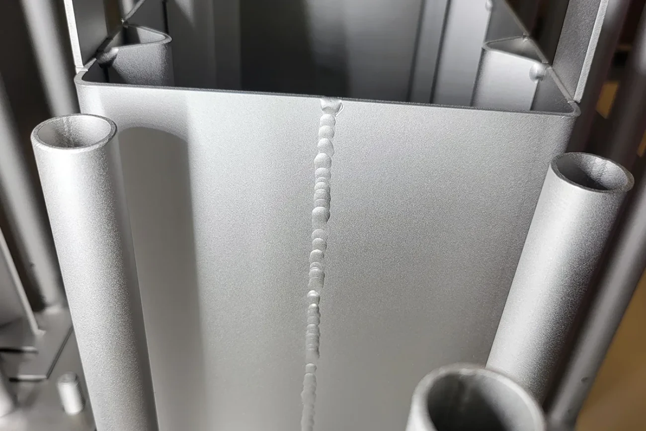 Teilansicht von Kolonneneinbauten