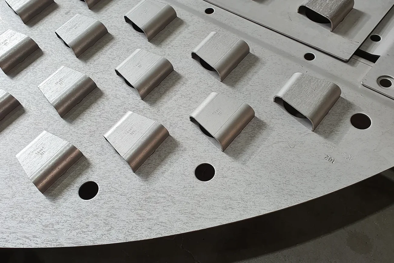 die Teilansicht einer Kolonne