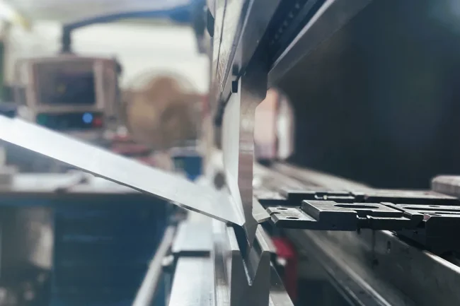 Nahaufnahme vom Abkanten